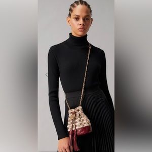 Fleming soft tweed mini bucket bag.